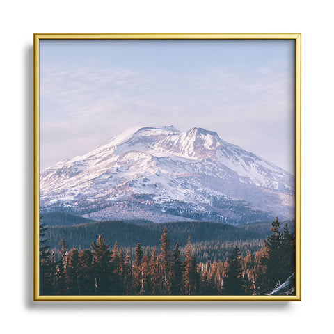 Hannah Kemp South Sister Square Metal Framed Art Print