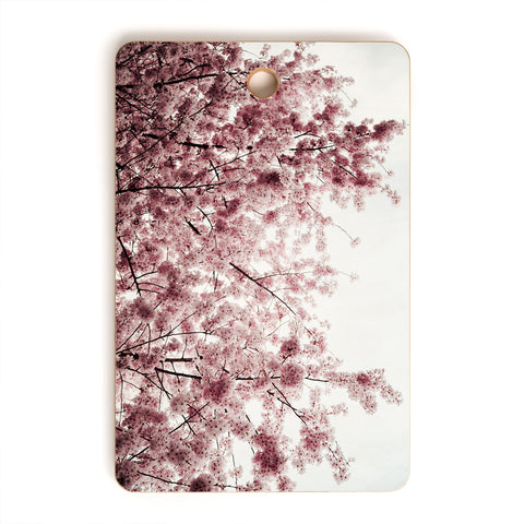 Hannah Kemp Spring Cherry Blossoms Cutting Board Rectangle