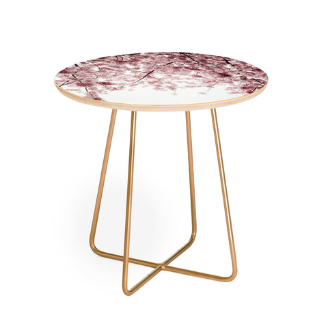 Hannah Kemp Spring Cherry Blossoms Round Side Table