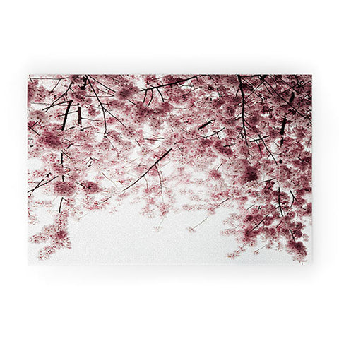 Hannah Kemp Spring Cherry Blossoms Welcome Mat