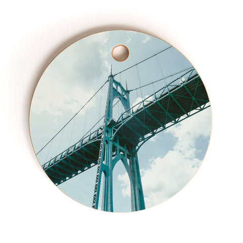 Hannah Kemp St Johns Bridge Cutting Board Round