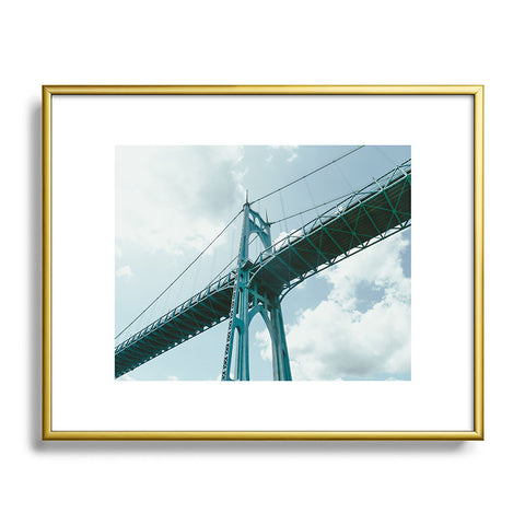 Hannah Kemp St Johns Bridge Metal Framed Art Print