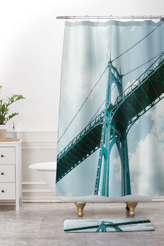 Hannah Kemp St Johns Bridge Shower Curtain And Mat