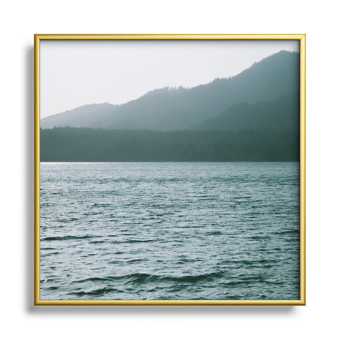 Hannah Kemp Summer Lake Days Square Metal Framed Art Print