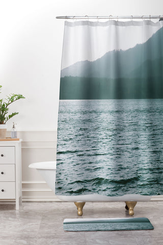 Hannah Kemp Summer Lake Days Shower Curtain And Mat