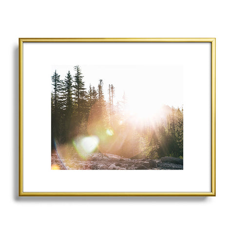 Hannah Kemp Sun Flare Metal Framed Art Print