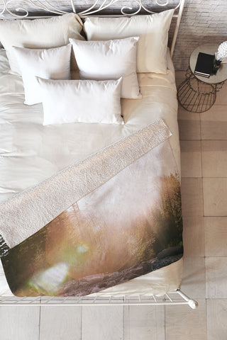 Hannah Kemp Sun Flare Fleece Throw Blanket