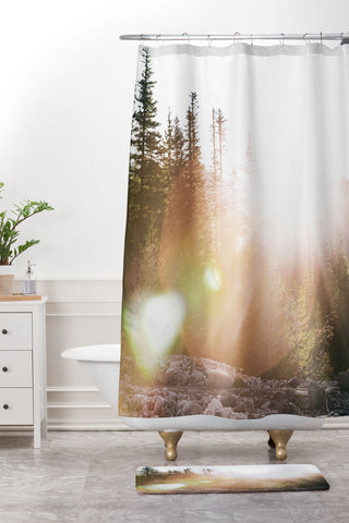 Hannah Kemp Sun Flare Shower Curtain And Mat