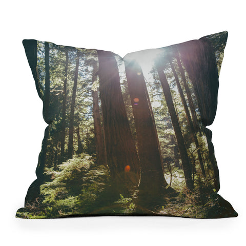 Hannah Kemp Sunny Forest Outdoor Throw Pillow