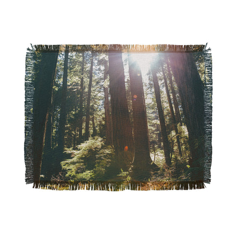 Hannah Kemp Sunny Forest Throw Blanket