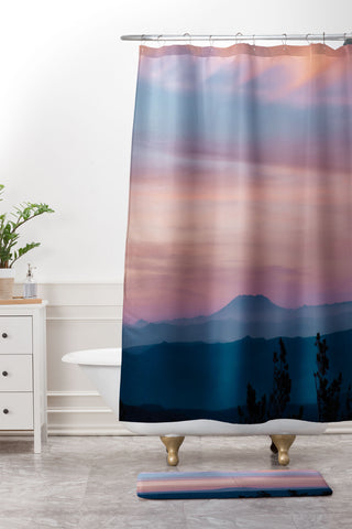 Hannah Kemp Sweet Evenings Shower Curtain And Mat