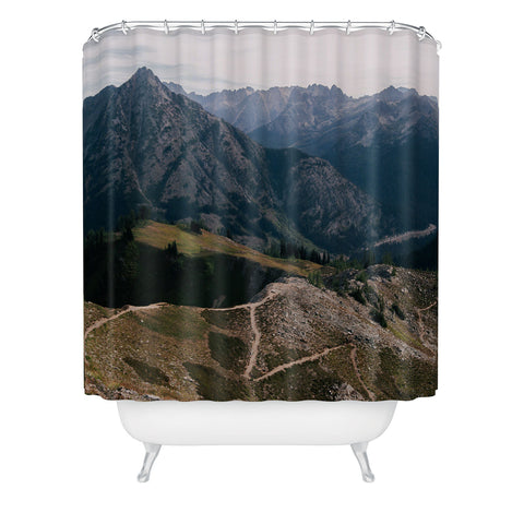 Hannah Kemp Switchbacks Shower Curtain
