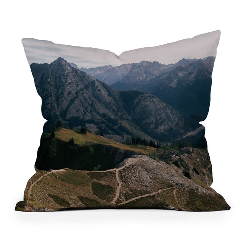 Hannah Kemp Switchbacks Outdoor Throw Pillow