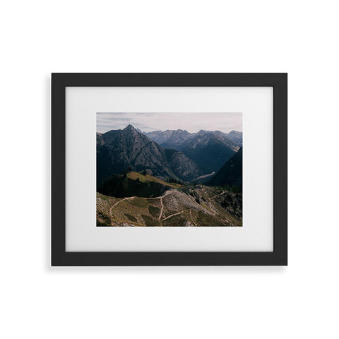Hannah Kemp Switchbacks Framed Art Print