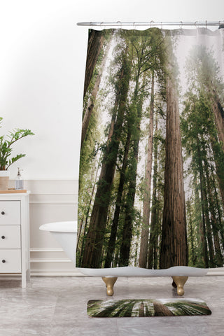 Hannah Kemp Tall Trees Shower Curtain And Mat