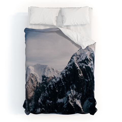 Hannah Kemp The Alaska Range Duvet Cover