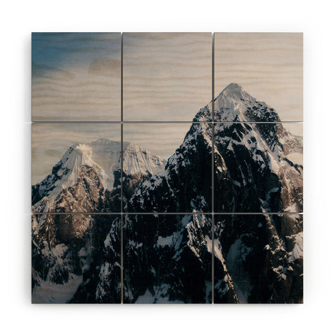 Hannah Kemp The Alaska Range Wood Wall Mural
