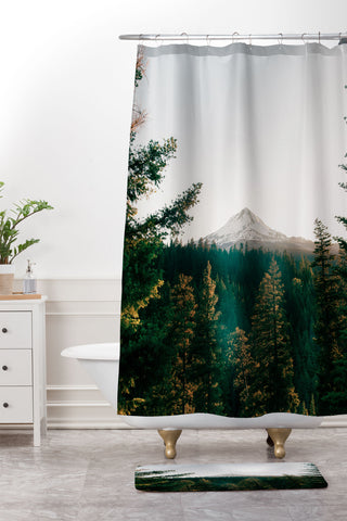 Hannah Kemp The Great Outdoors Shower Curtain And Mat