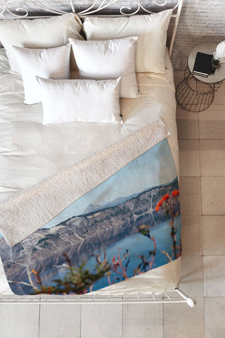 Hannah Kemp Thielsen from Crater Lake Fleece Throw Blanket