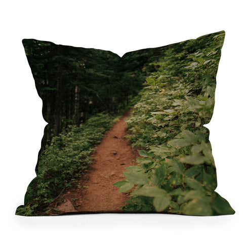 Hannah Kemp Through the Green Outdoor Throw Pillow