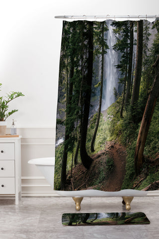 Hannah Kemp To the Falls Shower Curtain And Mat