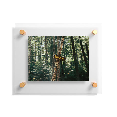 Hannah Kemp Trail Sign Floating Acrylic Print