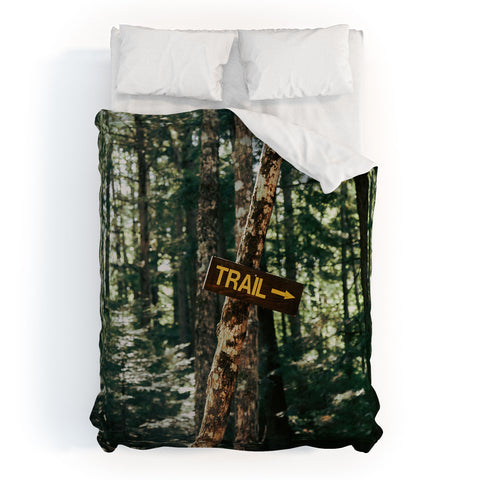 Hannah Kemp Trail Sign Duvet Cover