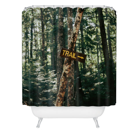 Hannah Kemp Trail Sign Shower Curtain