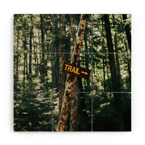 Hannah Kemp Trail Sign Wood Wall Mural