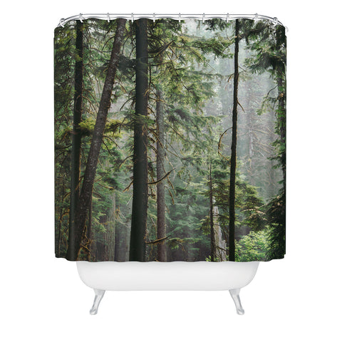 Hannah Kemp Tranquil Forest Shower Curtain