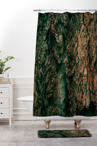Hannah Kemp Tree Bark Shower Curtain And Mat