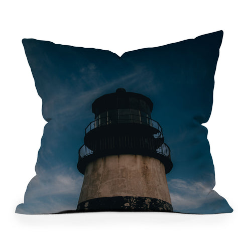 Hannah Kemp Washington Lighthouse Outdoor Throw Pillow