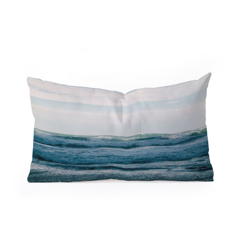 Hannah Kemp Waves Oblong Throw Pillow