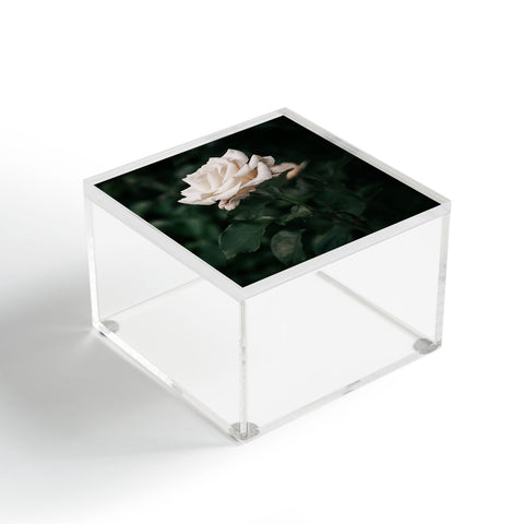 Hannah Kemp White Rose Acrylic Box