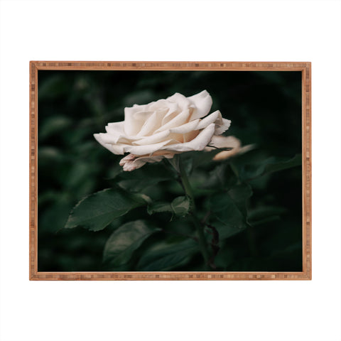 Hannah Kemp White Rose Rectangular Tray