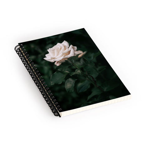 Hannah Kemp White Rose Spiral Notebook