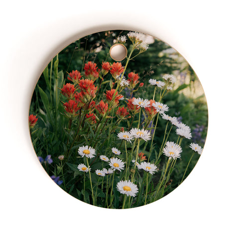 Hannah Kemp Wildflower Bunch Cutting Board Round