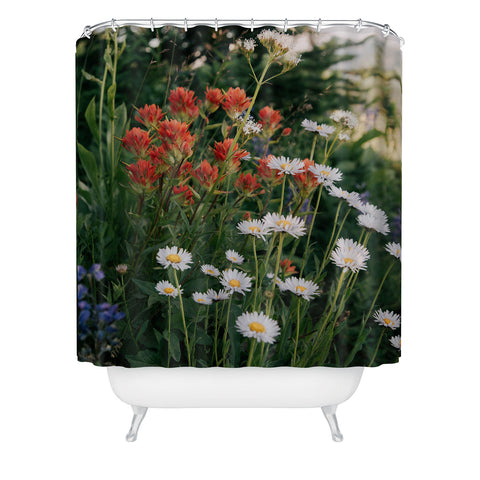 Hannah Kemp Wildflower Bunch Shower Curtain