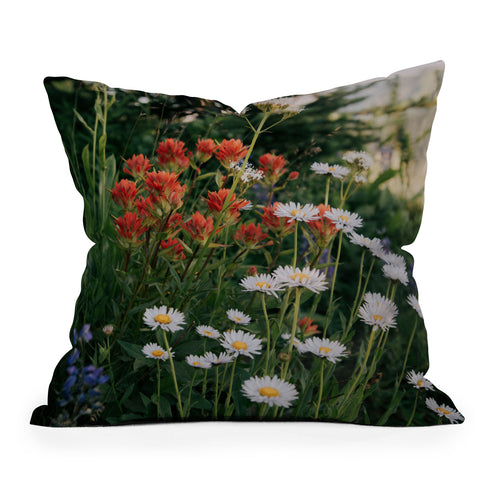 Hannah Kemp Wildflower Bunch Throw Pillow