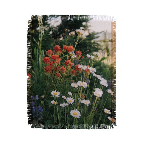 Hannah Kemp Wildflower Bunch Throw Blanket