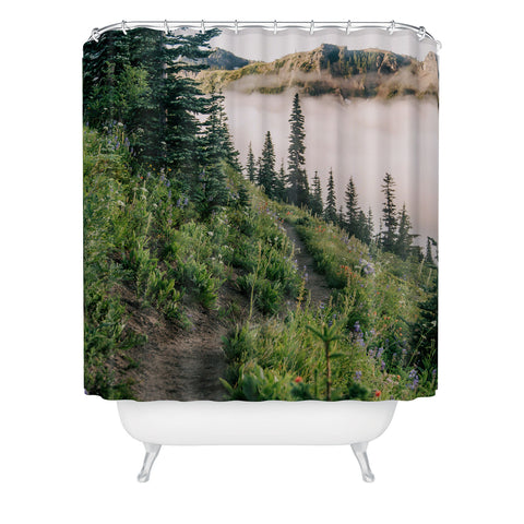Hannah Kemp Wildflower Hike II Shower Curtain