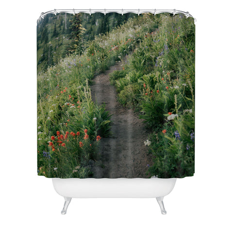Hannah Kemp Wildflower Hike Shower Curtain