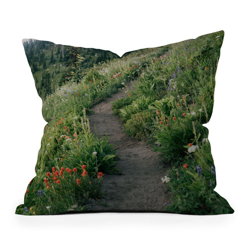 Hannah Kemp Wildflower Hike Throw Pillow