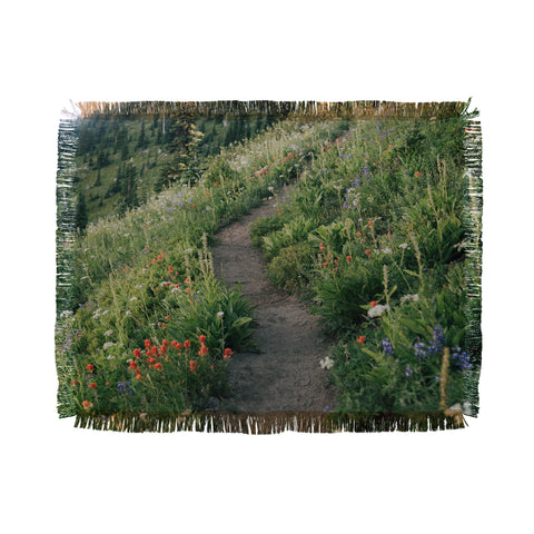 Hannah Kemp Wildflower Hike Throw Blanket