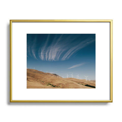 Hannah Kemp Windmills Metal Framed Art Print