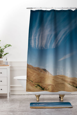 Hannah Kemp Windmills Shower Curtain And Mat