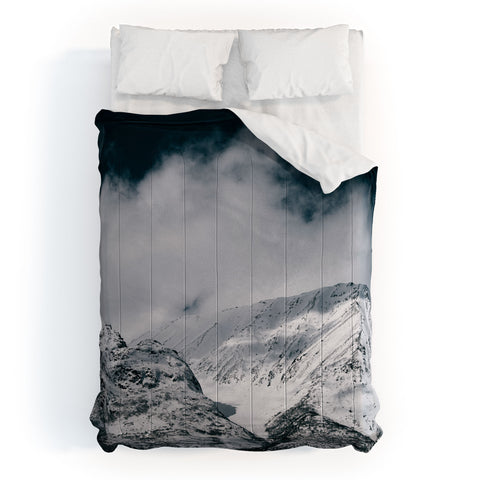 Hannah Kemp Winter Mountain Landscape Comforter