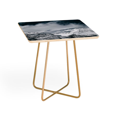 Hannah Kemp Winter Mountain Landscape Side Table