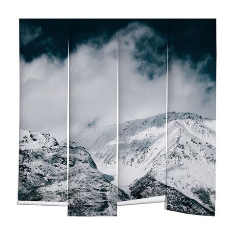 Hannah Kemp Winter Mountain Landscape Wall Mural