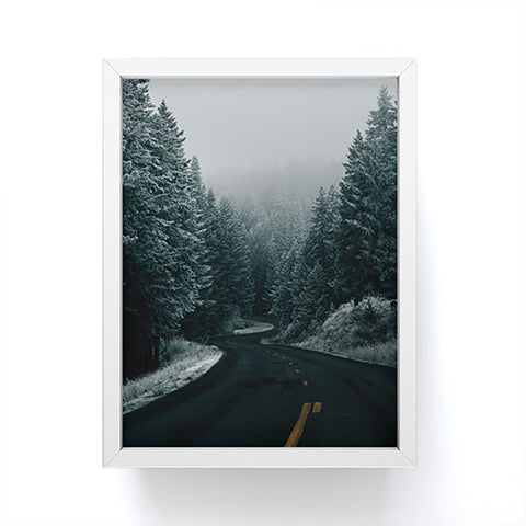 Hannah Kemp Winter Road Framed Mini Art Print